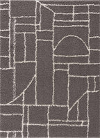 Andia Charcoal Area Rug - Clearance-2