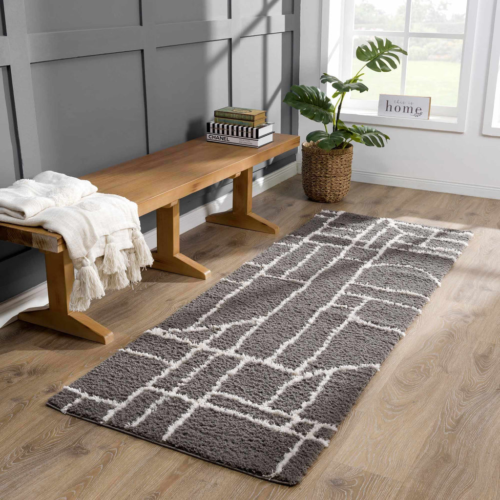 Andia Charcoal Area Rug - Clearance-1