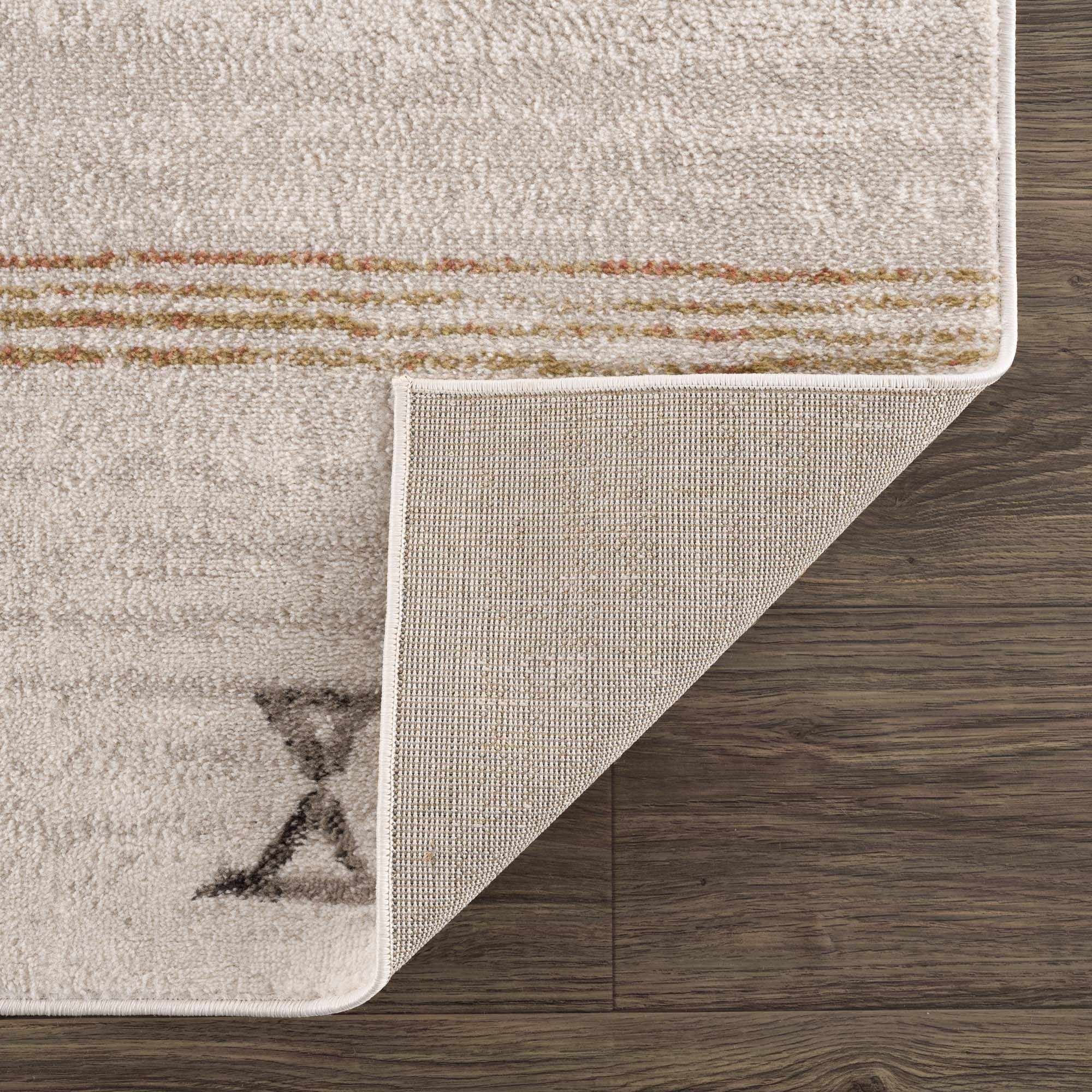Deja Cream & Gold Area Rug-4