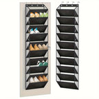 10-Tier Over-the-Door Foldable Shoe Organizer-1