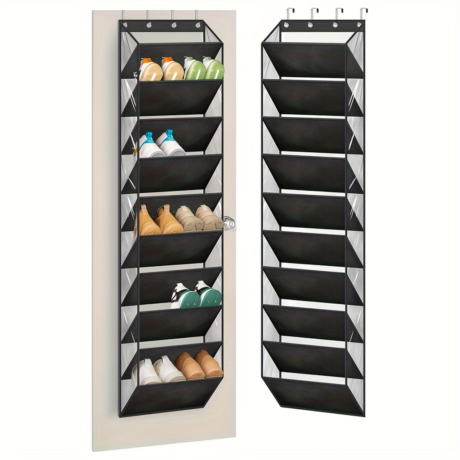 10-Tier Over-the-Door Foldable Shoe Organizer-1