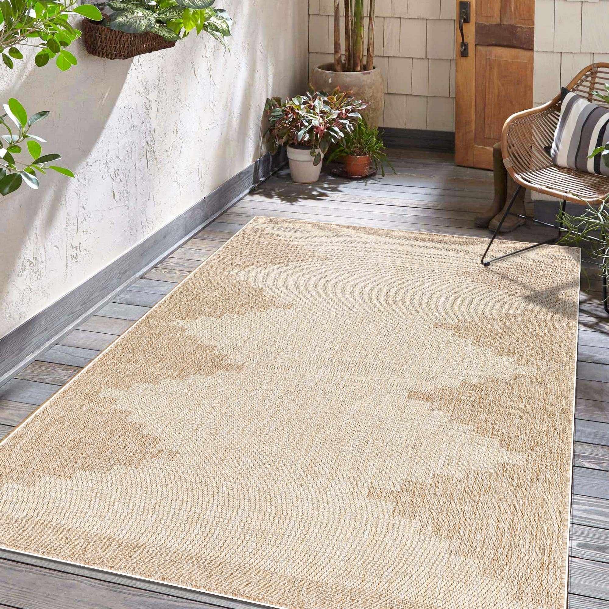 Djugun Beige Indoor & Outdoor Rug-0