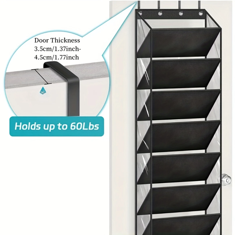 10-Tier Over-the-Door Foldable Shoe Organizer-4